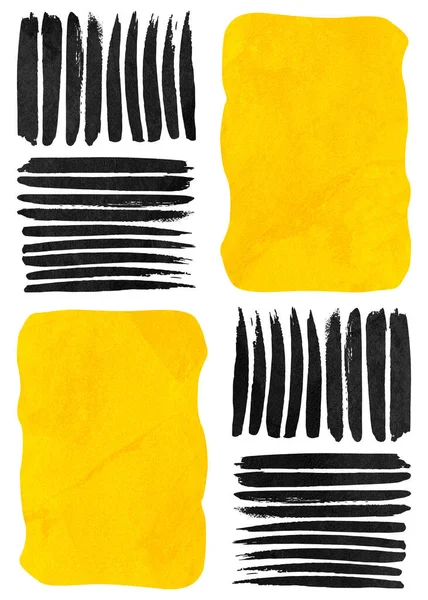 Arte Abstracto Geométrico Orgánico Textura Formas Geométricas Beige Marrón Amarillo — Foto de Stock