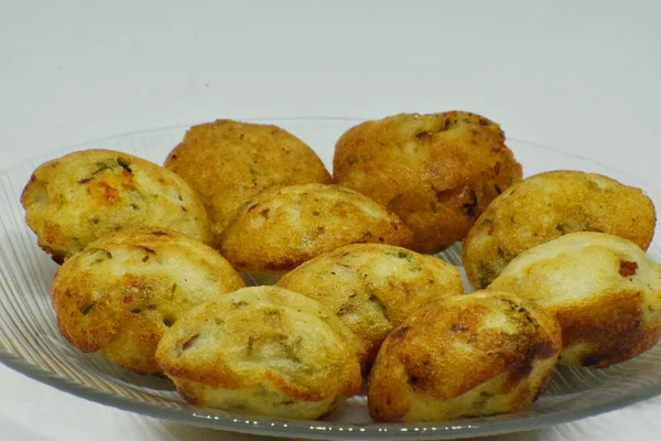 Closeup Shot Newly Cooked Potato Croquettes Clear Plate — Stock Photo, Image