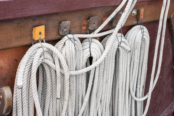 Los Detalles Del Aparejo Barco — Foto de Stock