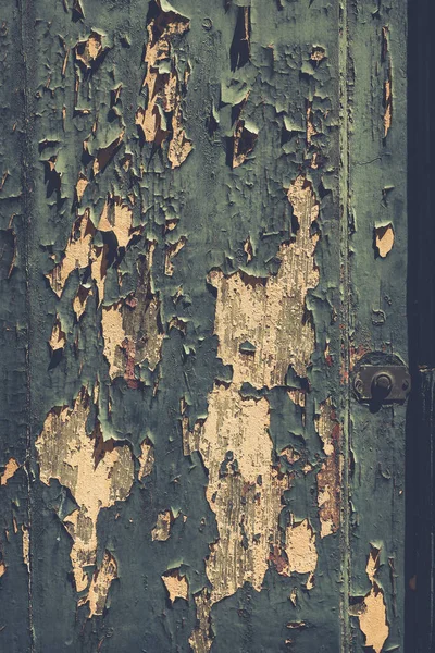 Old Weathered Wooden Background Peeling Paint Forming Old Texture — Stock Photo, Image