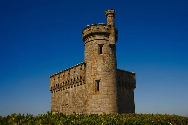 Der Verteidigungsturm Der Festung Monterreal Baiona Vigo Pontevedra Galicien Spanien — Stockfoto