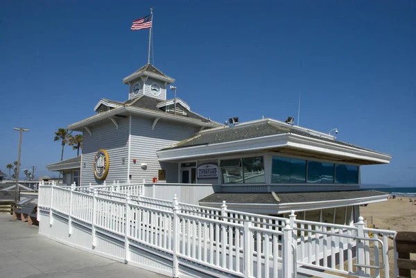 Aktualność Plaża Stany Zjednoczone Maja 2016 Siedziba Ratownika Newport Beach — Zdjęcie stockowe