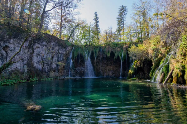 Bild Plitvicesjöarnas Nationalpark Plitvicki Kroatien — Stockfoto