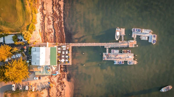 Aerial View Small Port Barrenjoey Palm Beach Australia — Stock Photo, Image