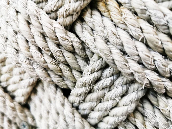 Closeup Shot Interwoven Wool Ropes — Stock Photo, Image