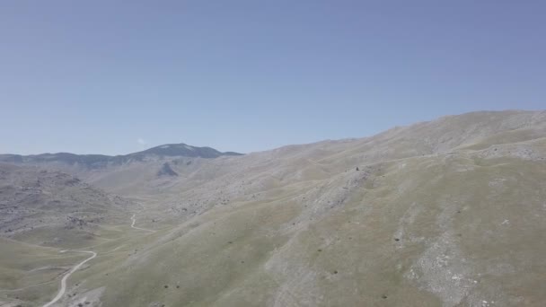 Prachtig Landschap Met Bergen Wolken — Stockvideo