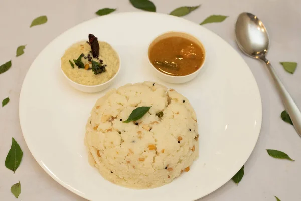 Close Shot Tasty Upma Food Restaurant India — Stock Photo, Image