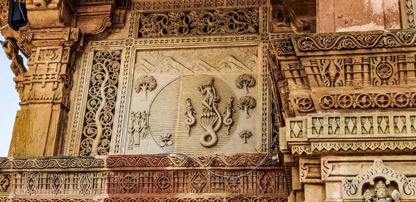 Close Das Esculturas Grande Mesquita Djenne Mali — Fotografia de Stock