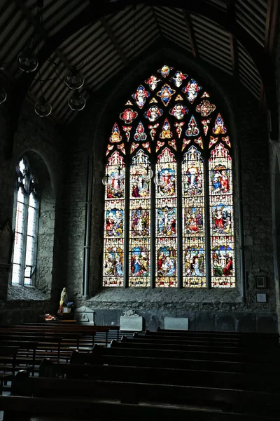 Uma Vista Deslumbrante Interior Abadia Negra Dominicana Católica Kilkenny Irlanda — Fotografia de Stock