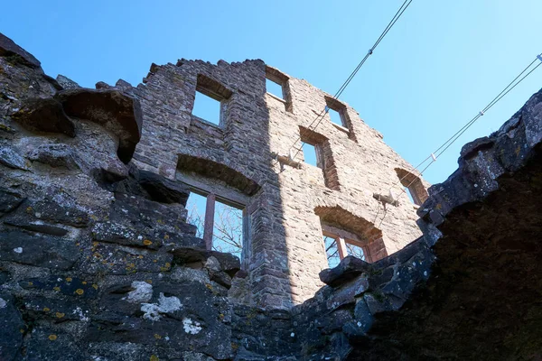 Las Ruinas Castillo Llamado Zavelstein Contra Cielo Bad Zavelstein Alemania — Foto de Stock
