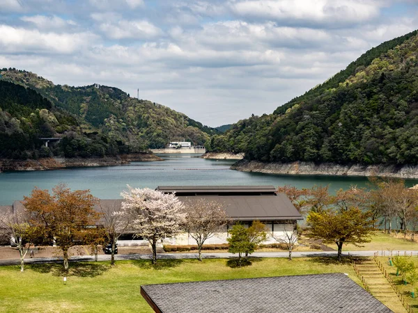Pemandangan Yang Memesona Danau Miyagase Pemandangan Prefektur Kanagawa Jepang — Stok Foto
