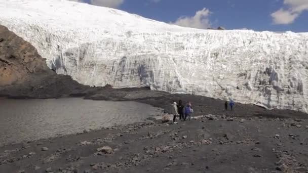 Den Vackra Naturen Pastoruri Glacier Huaraz Peru — Stockvideo