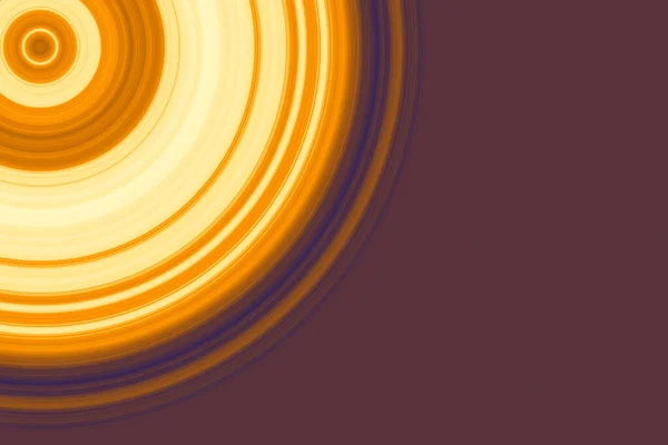 Ein Goldenes Kreisförmiges Muster Auf Dunkelbraunem Hintergrund — Stockfoto