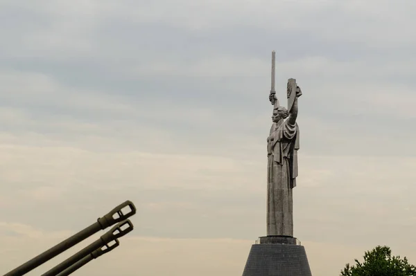 Una Hermosa Vista Del Monumento Madre Patria Kiev Ucrania — Foto de Stock