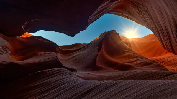 Ein Faszinierender Blick Auf Den Antelope Canyon Arizona Usa — Stockfoto