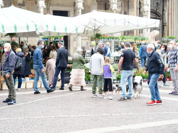 Cremona Lombardy Itálie Května 2021 Cremona Itálie Května 2021 Lidé — Stock fotografie