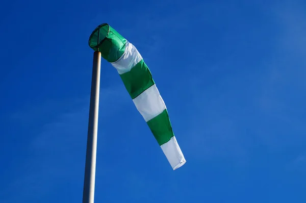 Simbólicamente Los Calcetines Viento Antiguo Aeródromo Frankfurt Bonames Son Recordatorio —  Fotos de Stock