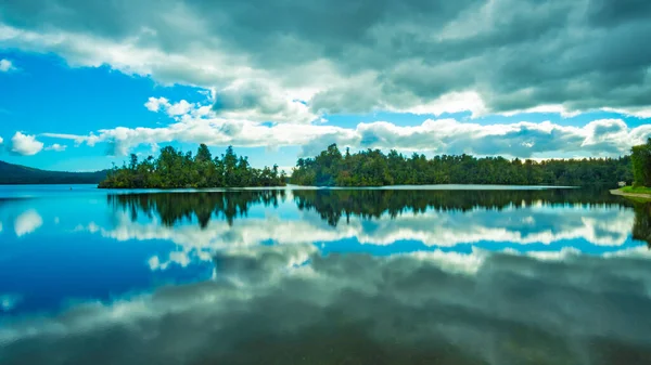 Uma Vista Incrível Lago Kaniere Costa Oeste Ilha Sul Nova — Fotografia de Stock