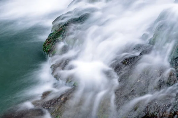 Colpo Aereo Cascate Effetto Seta Torbera Leon Spagna — Foto Stock