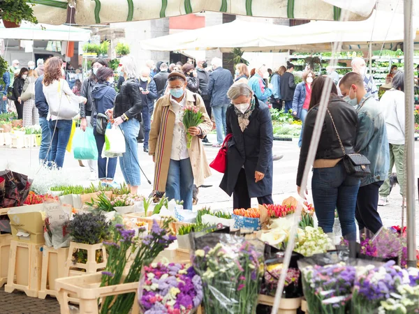 Cremona Lombardy Itálie Května 2021 Cremona Itálie Května 2021 Lidé — Stock fotografie