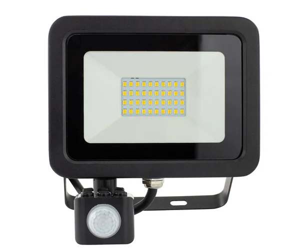 Led Spot Buitenverlichting Geïsoleerd Witte Achtergrond — Stockfoto