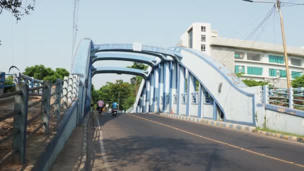 Oude Alipore Brug Sinds 1932 Kolkata Onafhankelijkheidsdag — Stockvideo