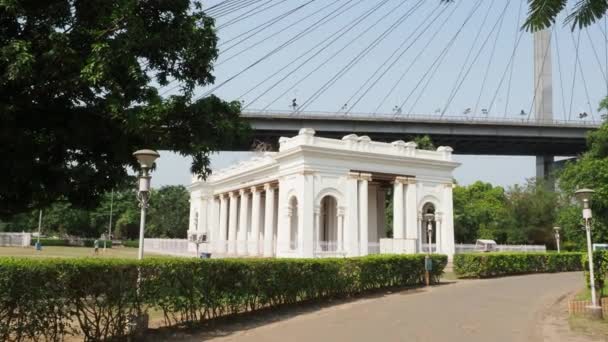 Eine Ansicht Des Prinsep Ghat Aus Dem Jahr 1841 Zum — Stockvideo