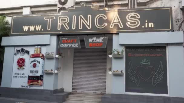 Trincas Ünlü Yıldızlı Park Oteli Restoranı Park Caddesi Kolkata 700071 — Stok video