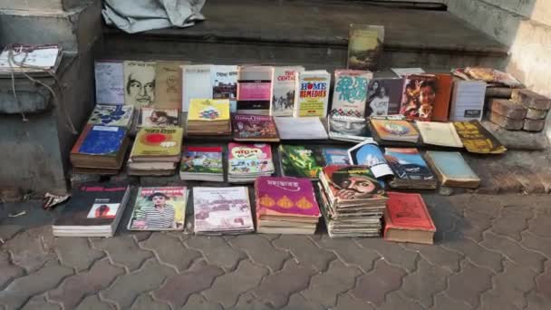 Berühmte College Straße Kalkutta Ist Voll Von Buchhandlungen Mit Antiquariaten — Stockvideo