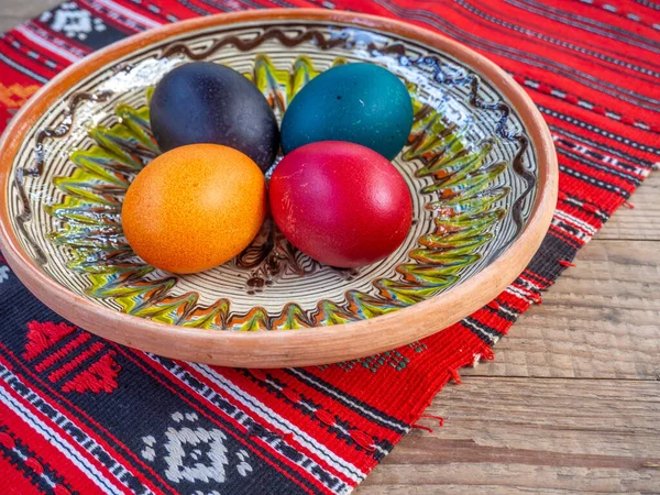 Крупним Планом Знімок Ортодоксальних Великодніх Яєць — стокове фото