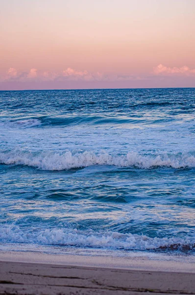 Uma Foto Vertical Praia Suttons Pôr Sol Austrália — Fotografia de Stock