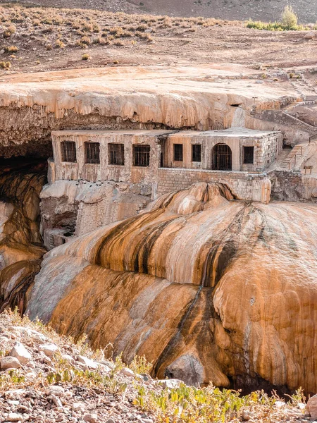 Vertikální Snímek Mostu Inca Mendozě Argentině — Stock fotografie