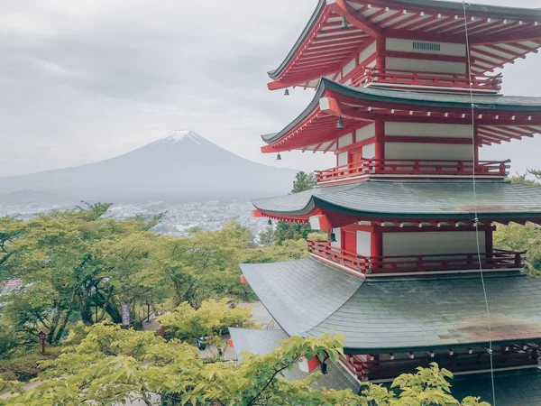 Die Chureito Pagode Mit Blick Auf Den Berg Fuji — Stockfoto