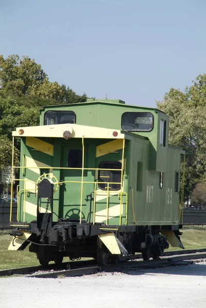 Charles United States Sep 2007 Vintage Railroad Caboose Charles Missouri — стокове фото