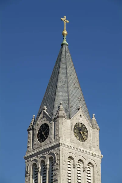 Charles Vereinigte Staaten Januar 2008 Der Kirchturm Der Katholischen Kirche — Stockfoto