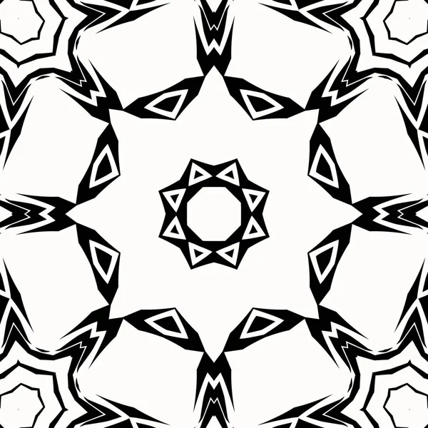 Abstraktní Květina Lidovým Stylem Lineární Ozdoby Tvořící Mandala Pro Zbarvení — Stock fotografie