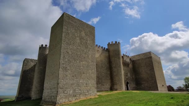 Castelo Medieval Século Xiii Montealegre Campos Valladolid Castela Leão Espanha — Vídeo de Stock