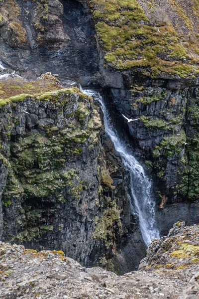Vertikal Bild Eaton Canyon Falls — Stockfoto