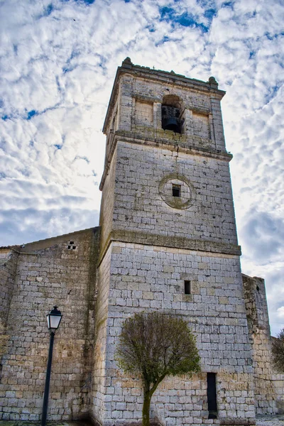 Kościół Jakuba Wielkiego Villalba Los Alcores Valladolid Hiszpania — Zdjęcie stockowe