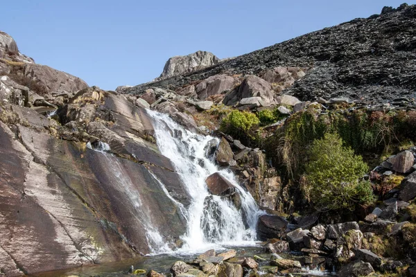 Cachoeira Cwmorthin Perto Tanygrisiau North Wales Acima Das Quedas Está — Fotografia de Stock