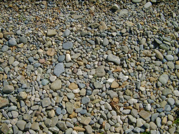 Een Hoge Hoek Shot Van Rivier Steentjes — Stockfoto