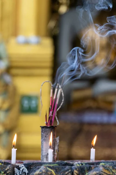 Shwedagon Paya Pagoda Myanmar Heiliger Ort Und Wahrzeichen 缅甸仰光 — 图库照片