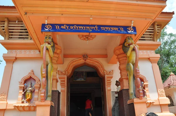 Palghar Indien Juni 2014 Der Shri Shantadurga Tempel Ist Ein — Stockfoto