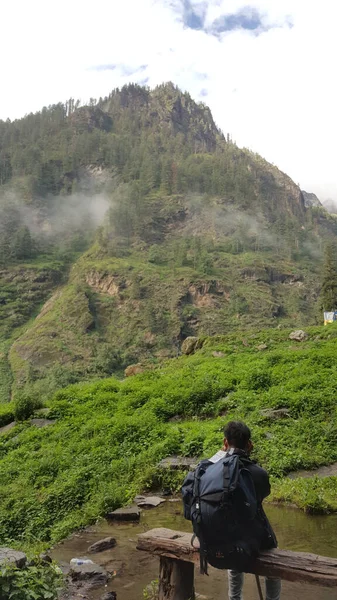 Trekking Nas Montanhas Himachal Pradesh — Fotografia de Stock