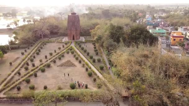 Este Templo Século Lindamente Construído Que Assemelha Padrão Arte Orissa — Vídeo de Stock