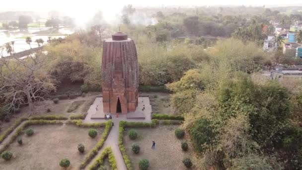 Este Templo Bellamente Construido Del Siglo Que Asemeja Patrón Arte — Vídeo de stock