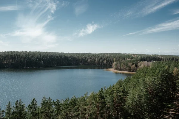 Uma Bela Paisagem Parque Regional Labanoras Kamuze Lituânia — Fotografia de Stock