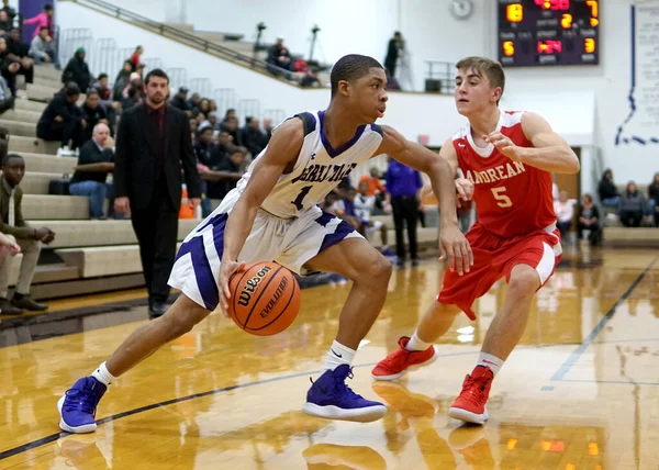 Merrilville Birleşik Devletler Aralık 2018 Merrillville Andrean Indiana Lisesi Basketbol — Stok fotoğraf