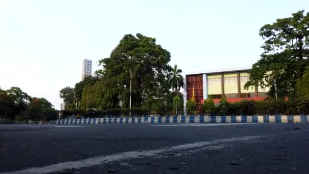 Rabindra Sadan Edifício Patrimonial Marco Cidade Kolkata Nomeado Após Poeta — Vídeo de Stock
