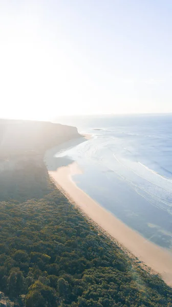 Splendida Vista Aerea Delle Onde Della Spiaggia Great Ocean Road — Foto Stock